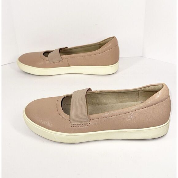Naturalizer Mai Mary Jane Leather Sneaker Elastic Strap Blush Pink Nude 8.5WW - Picture 13 of 16